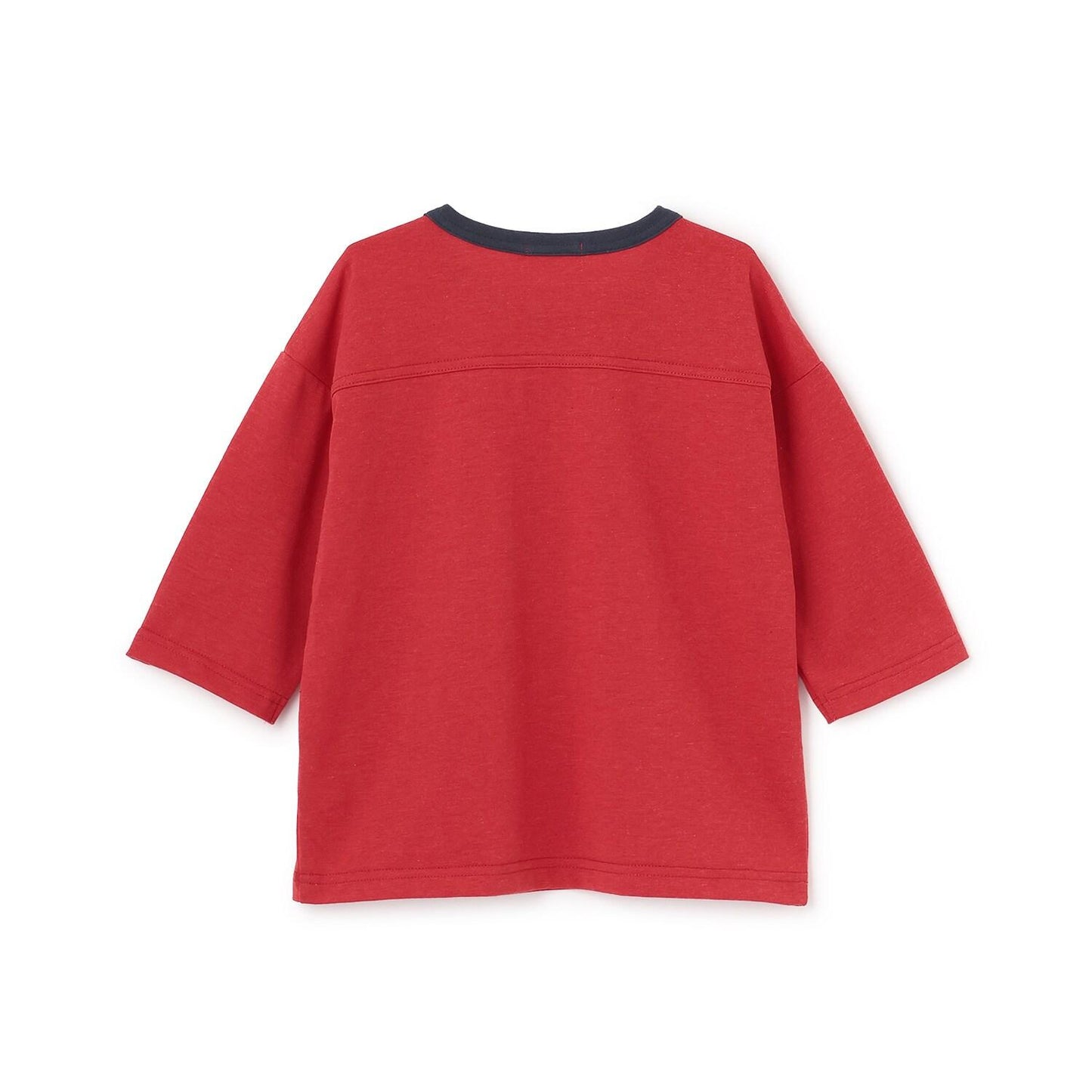 毛圈繡貼布七分袖T恤