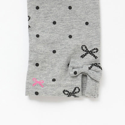 可選3款圖案 棉彈力針織打底褲【10分長度】