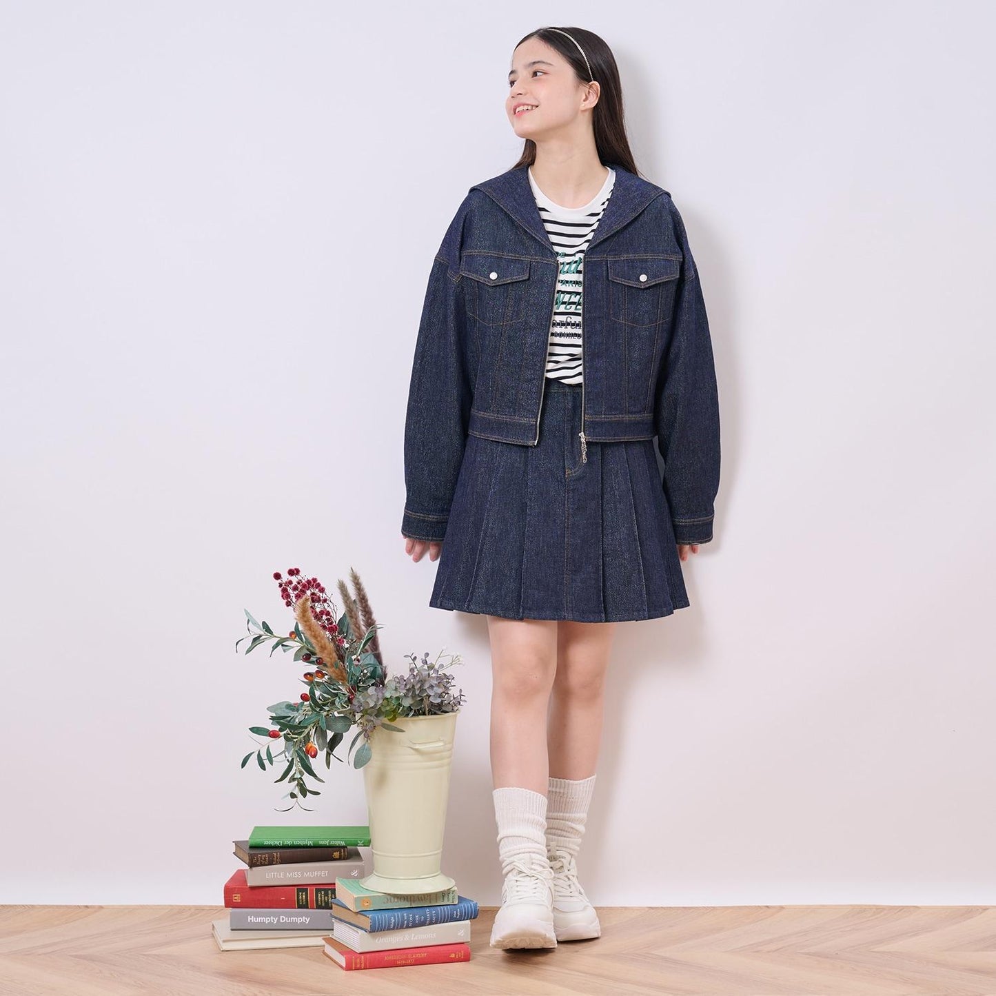 亮片牛仔半身裙