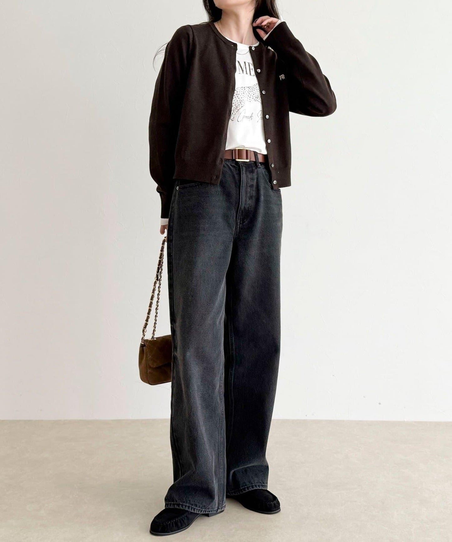 FR刺繡基礎款開衫