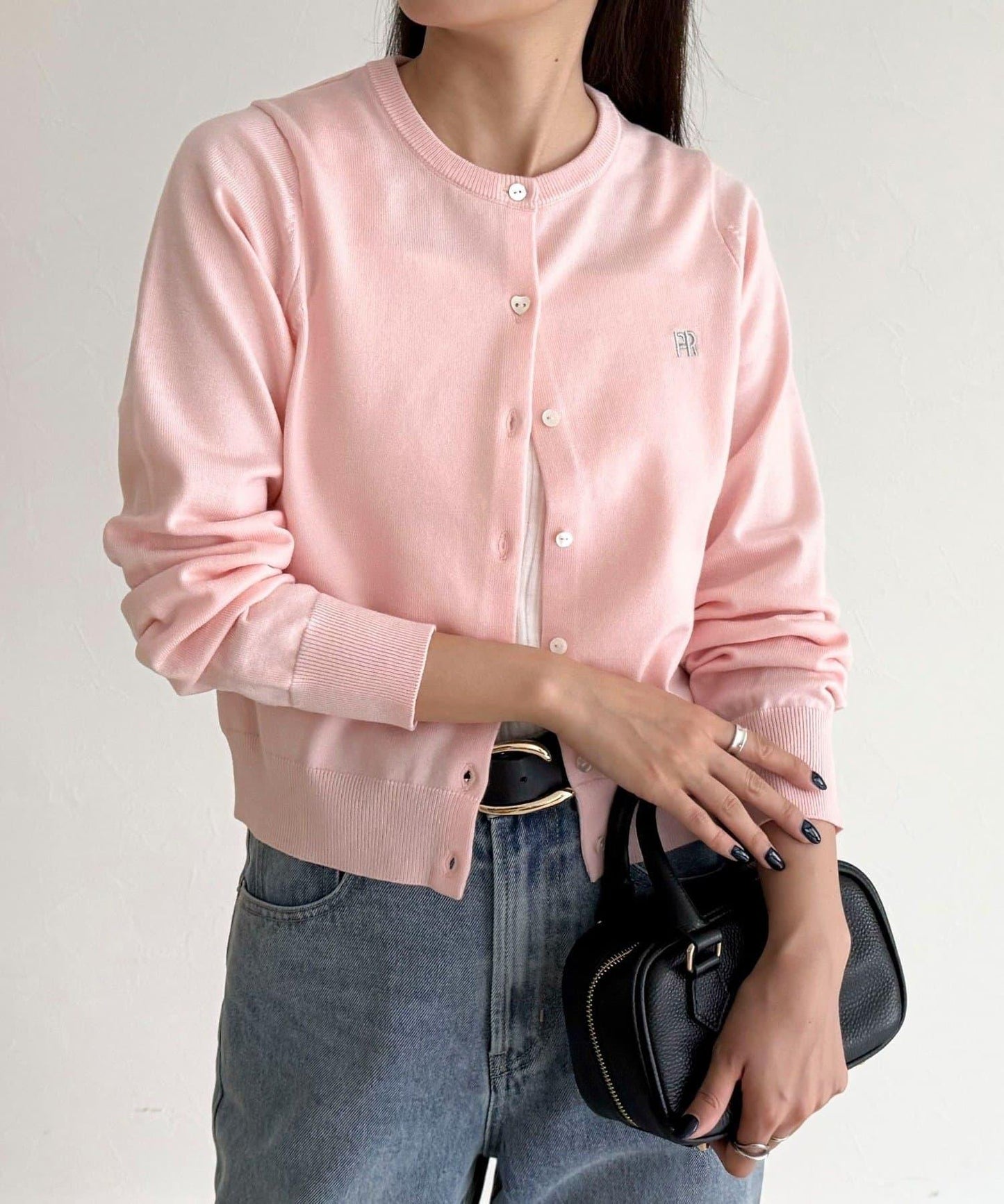 FR刺繡基礎款開衫