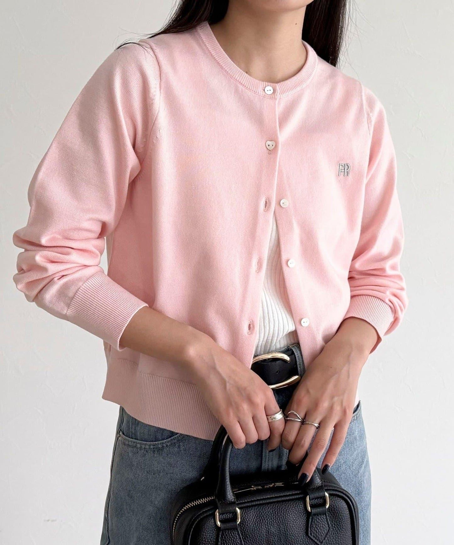 FR刺繡基礎款開衫