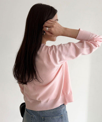 FR刺繡基礎款開衫