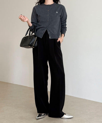 【人氣商品新款】保暖垂感打褶休閒褲