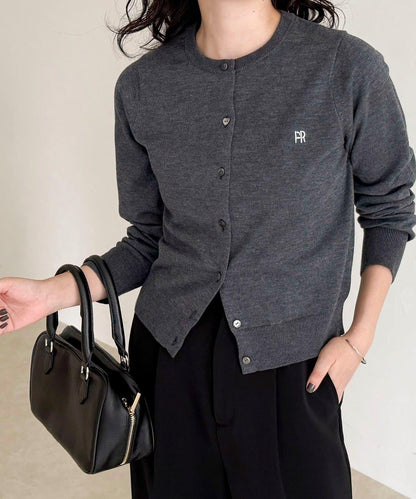 FR刺繡基礎款開衫