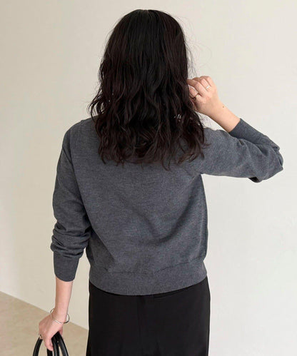 FR刺繡基礎款開衫