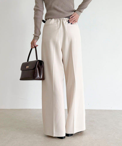 【人氣商品新款】保暖垂感打褶休閒褲