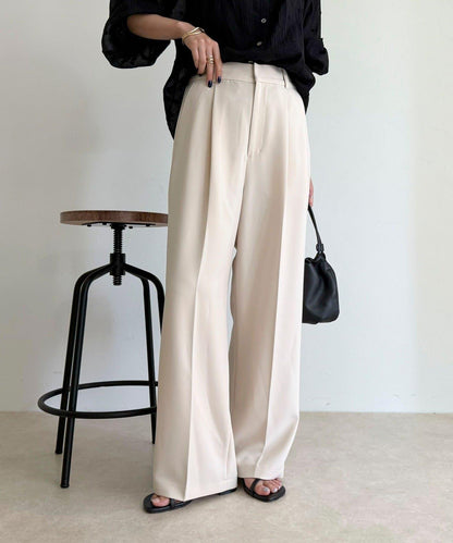 【人氣商品新款】保暖垂感打褶休閒褲