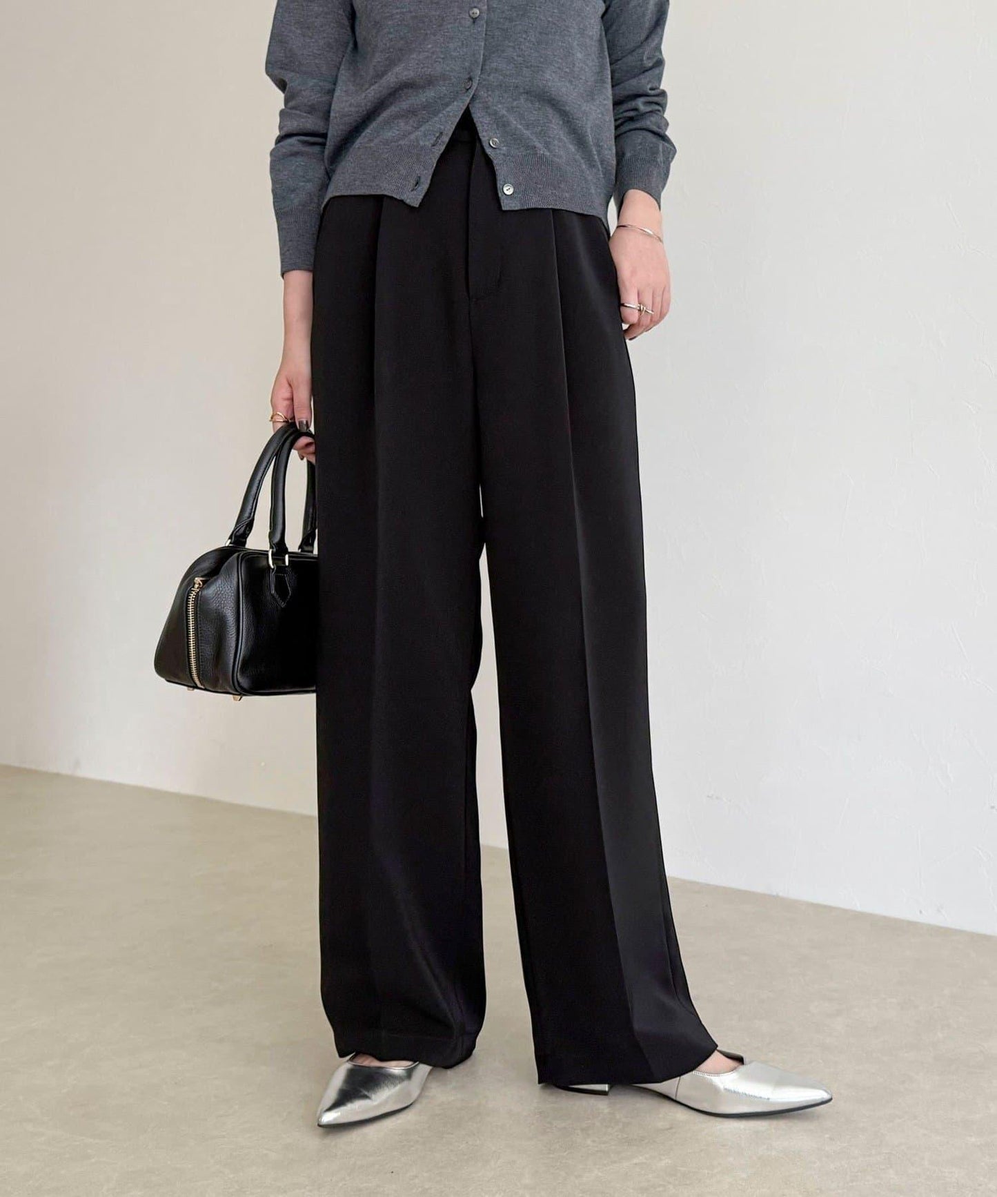 【人氣商品新款】保暖垂感打褶休閒褲