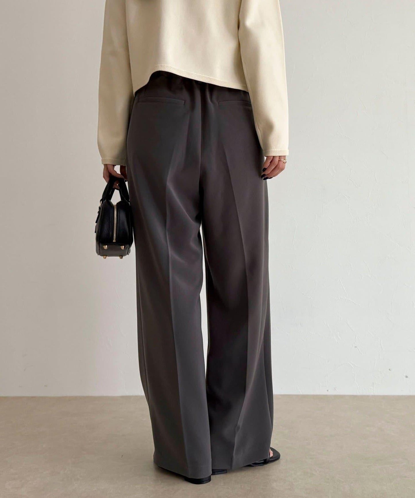 【人氣商品新款】保暖垂感打褶休閒褲