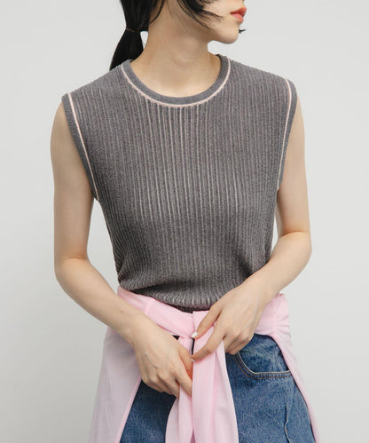 無袖針織衫