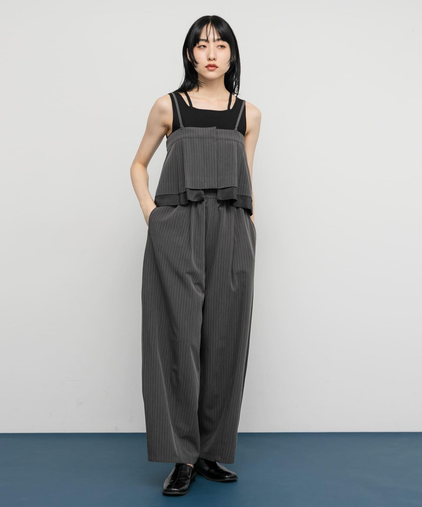 背部交叉針織背心