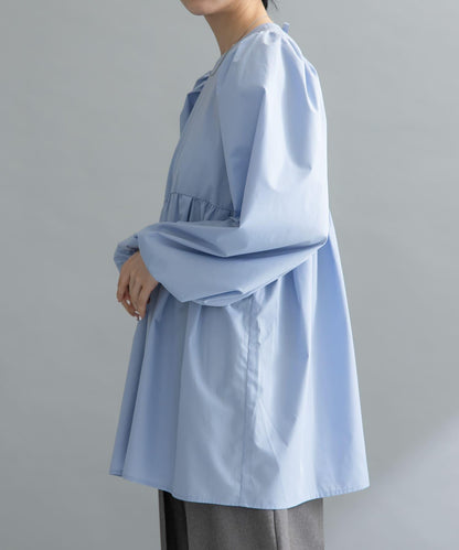 後背蝴蝶結長款上衣