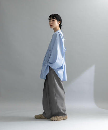 後背蝴蝶結長款上衣