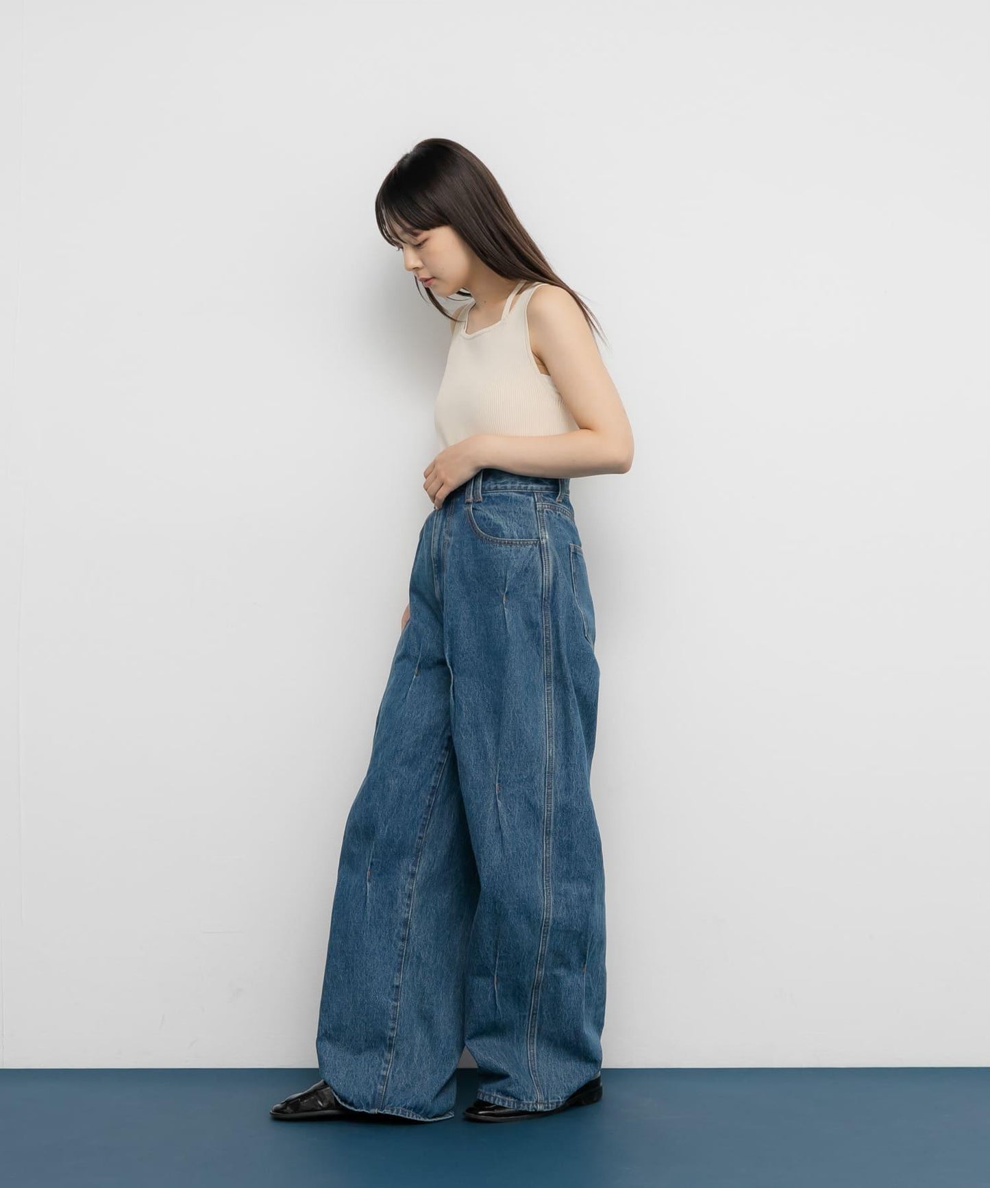 背部交叉針織背心