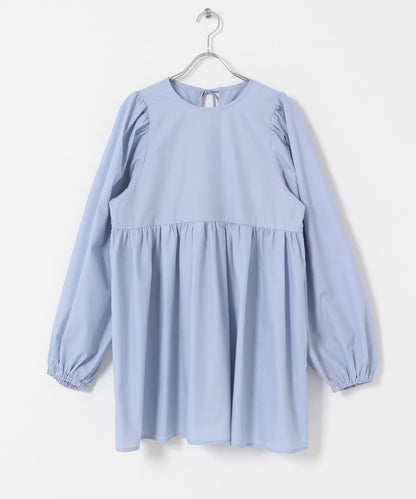 後背蝴蝶結長款上衣