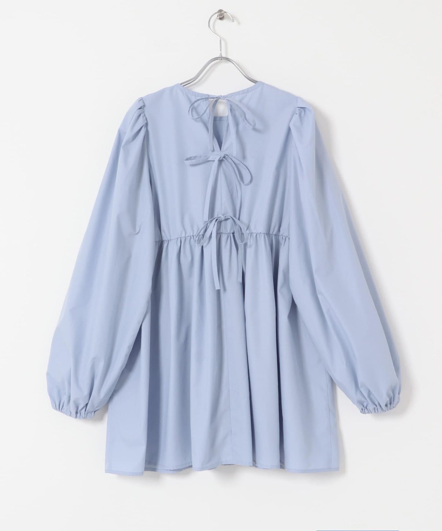 後背蝴蝶結長款上衣