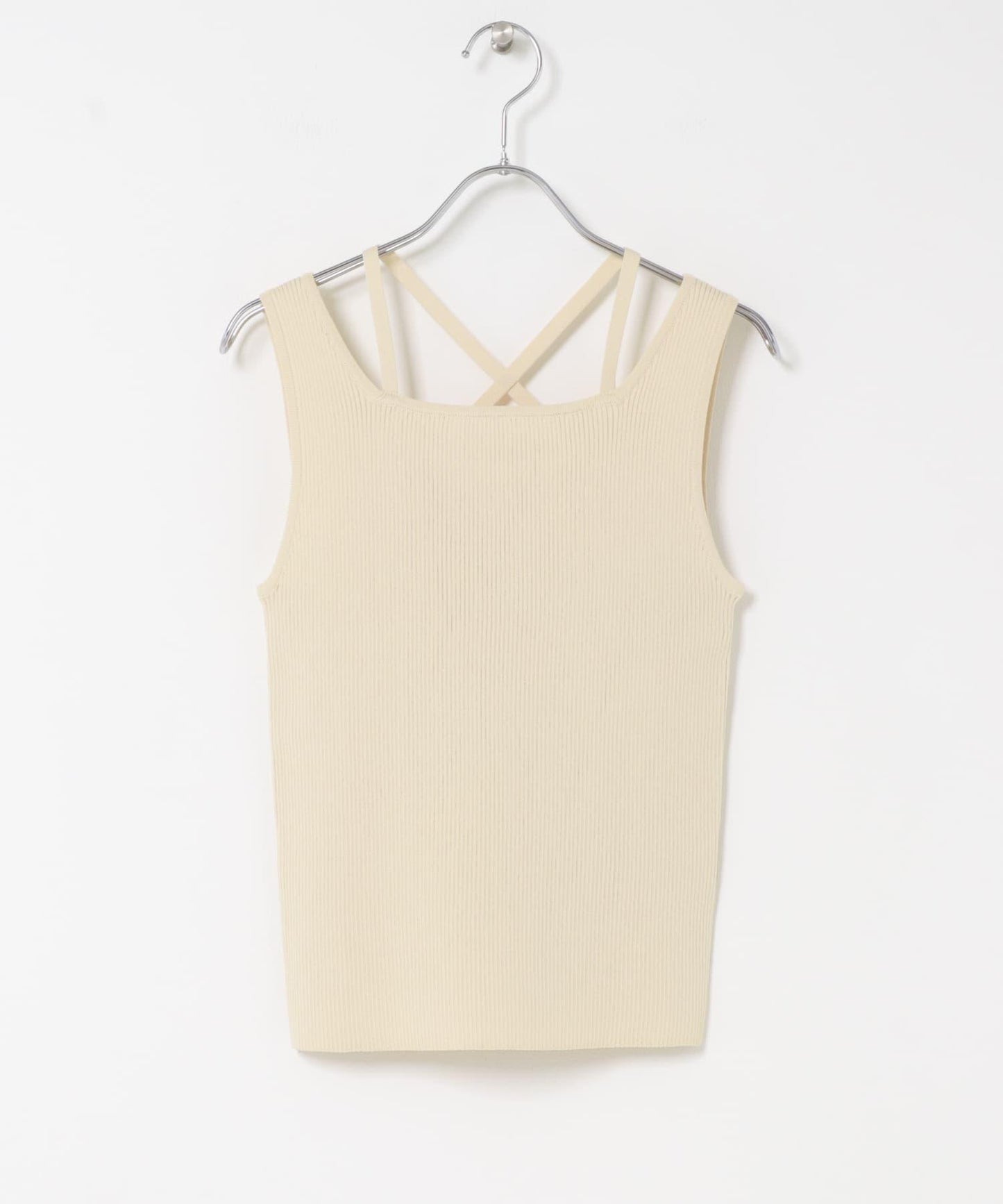 背部交叉針織背心