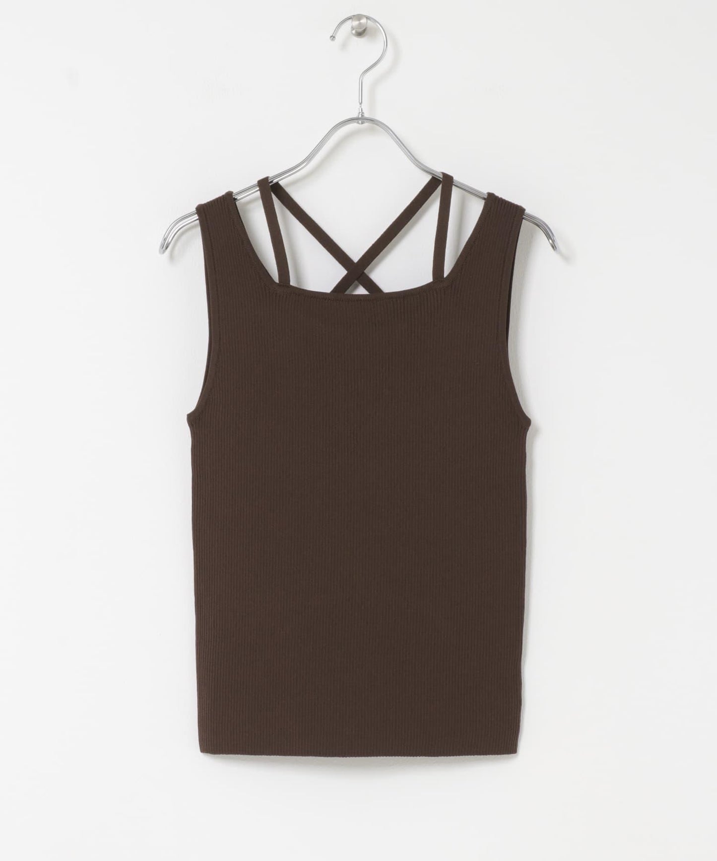 背部交叉針織背心