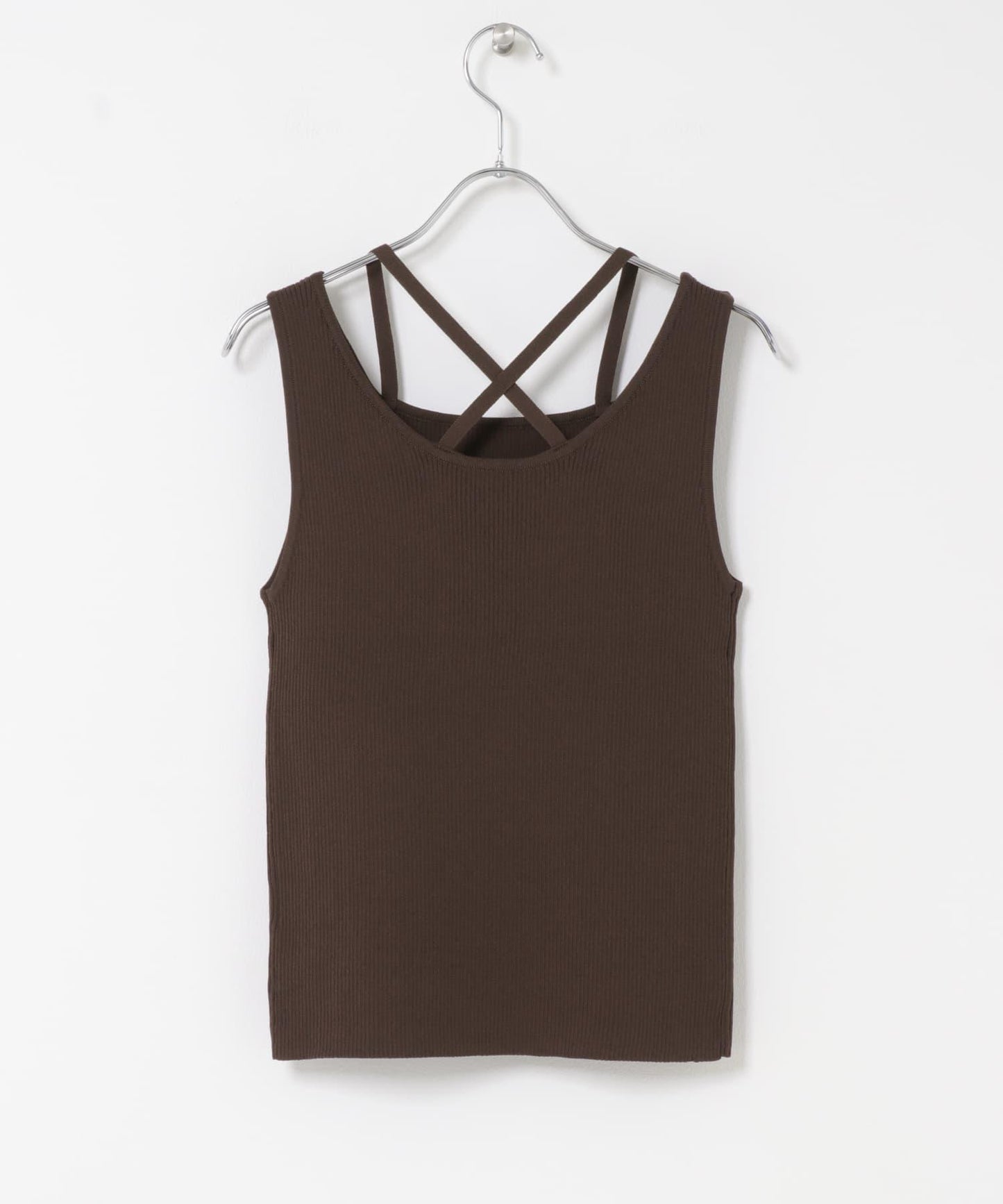 背部交叉針織背心