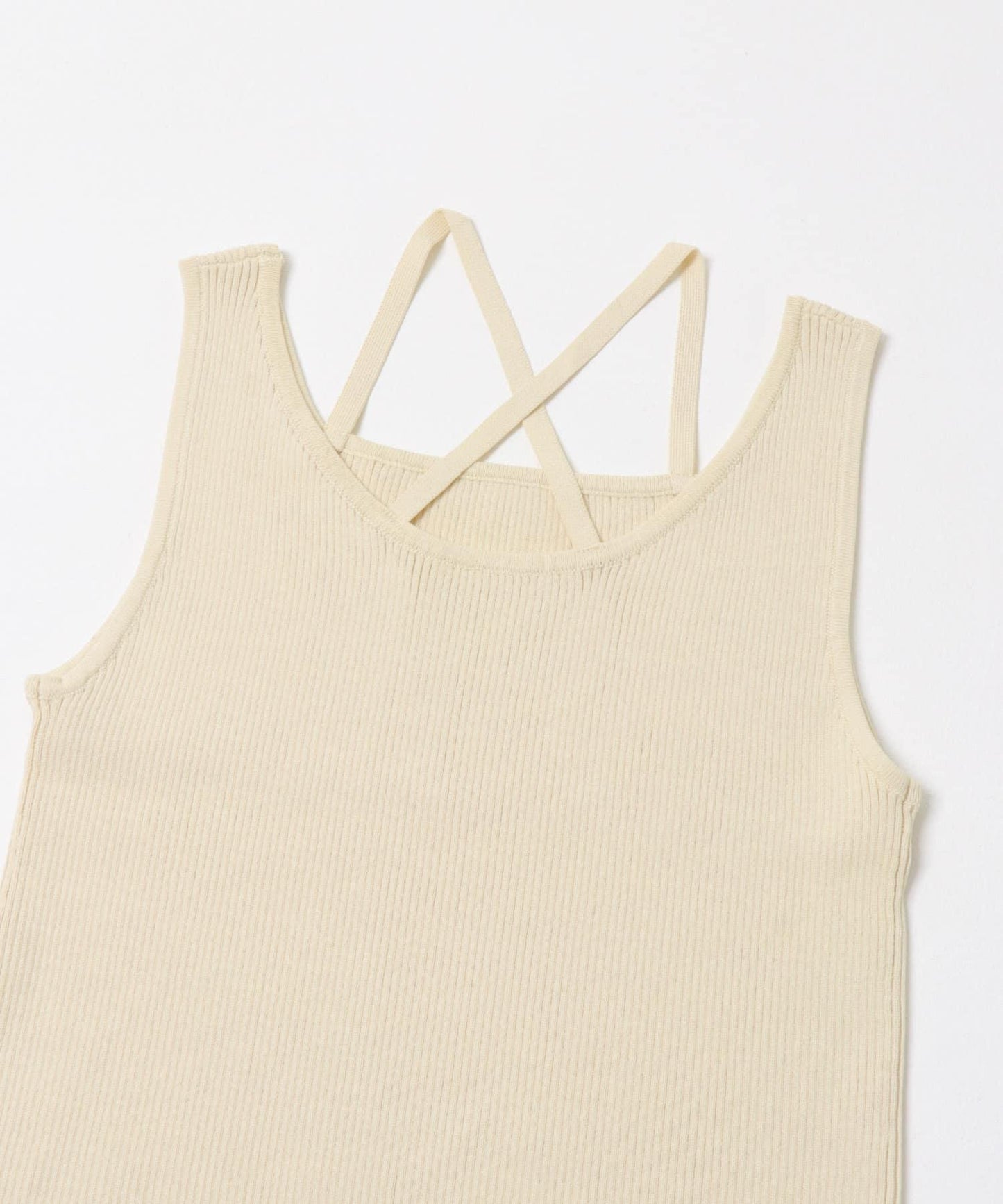 背部交叉針織背心