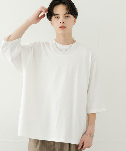 中性款超寬鬆拼色T恤