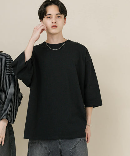 中性款超寬鬆拼色T恤