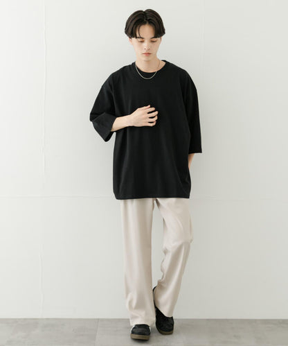 中性款超寬鬆拼色T恤