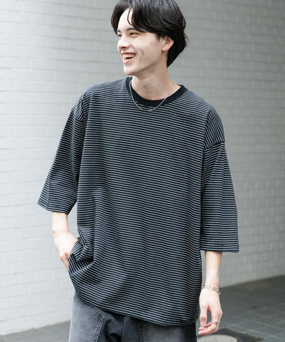 中性款超寬鬆拼色T恤