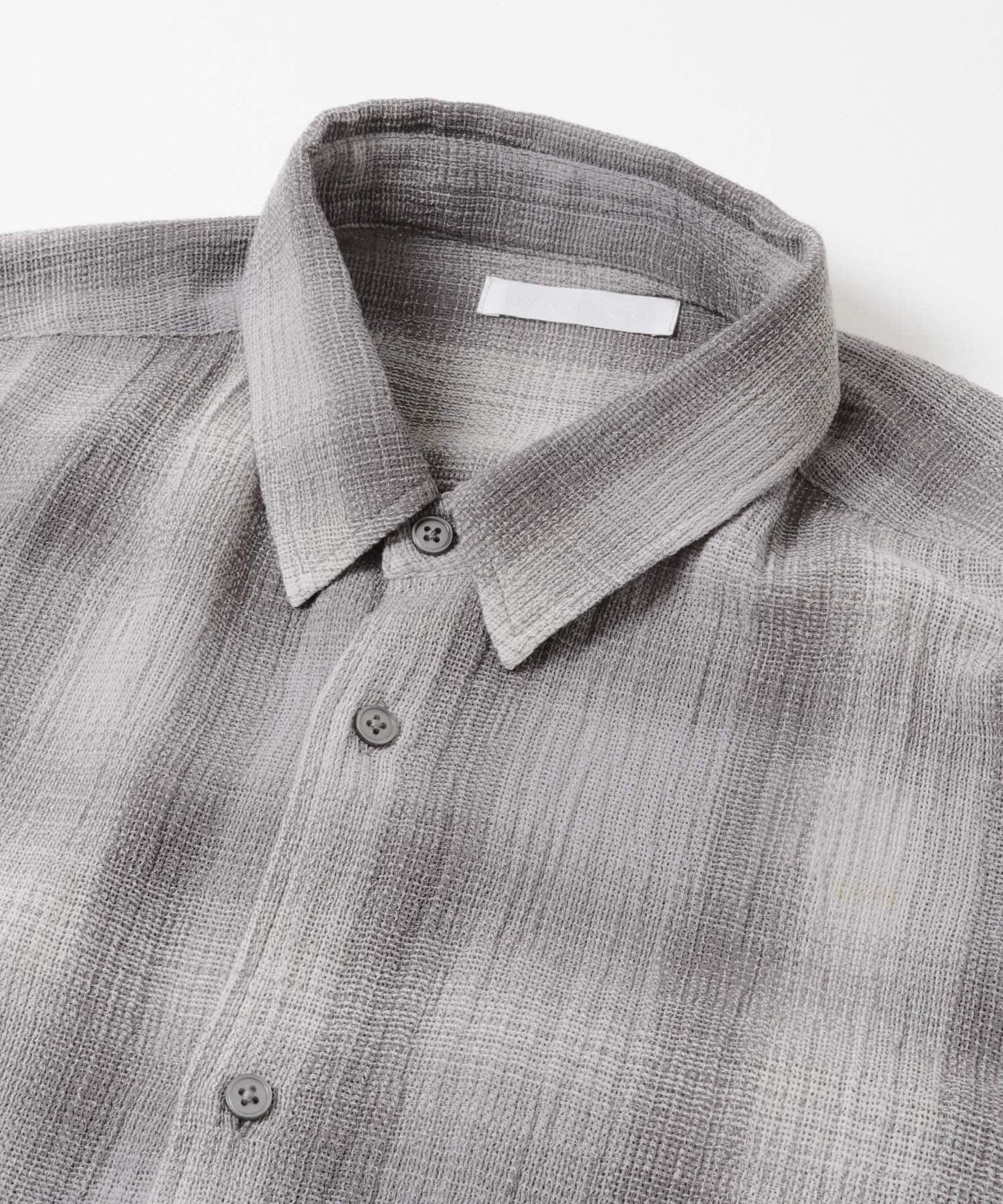 漸變格紋常規領襯衫