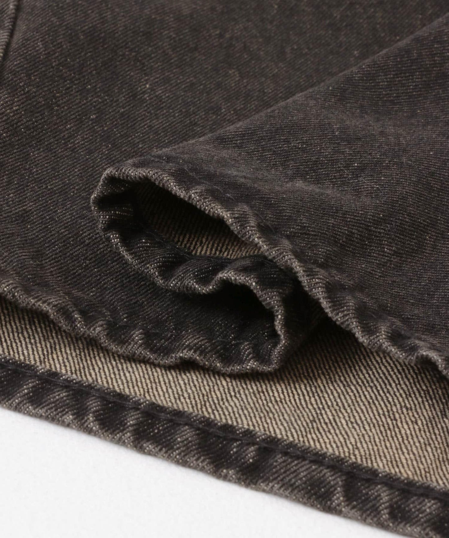 復古風牛仔寬腿褲