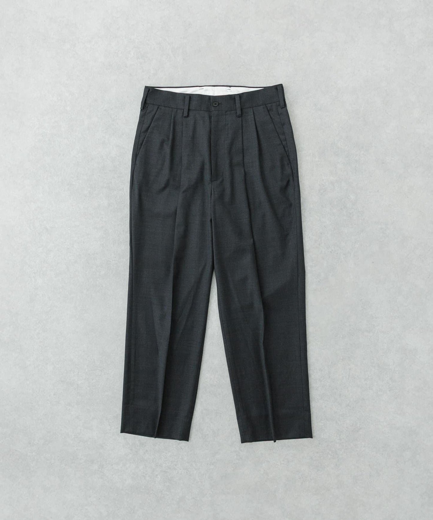 新款基礎款羊毛真絲華達呢長褲