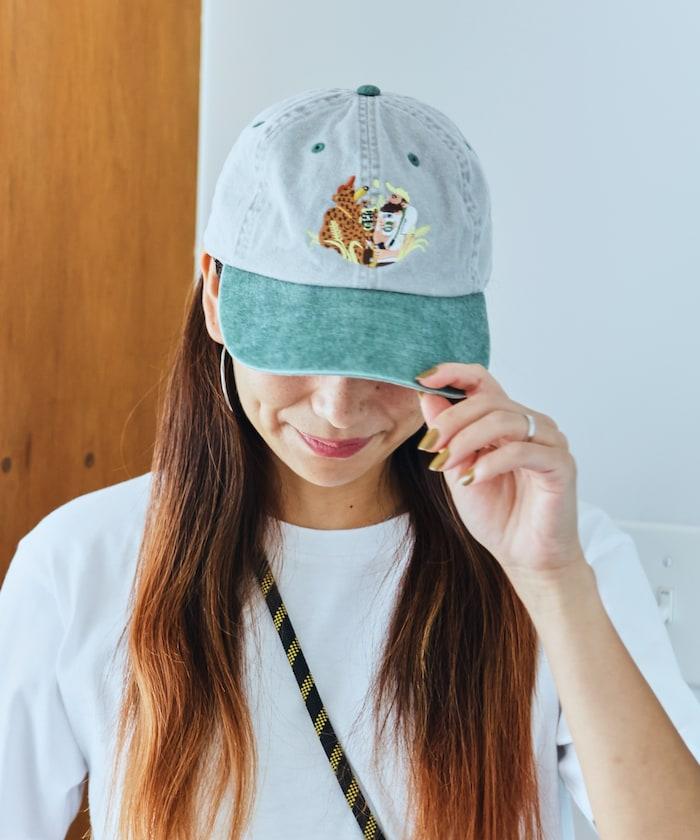 YONAYONA ALE×FREAK'S STORE 刺繡棒球帽