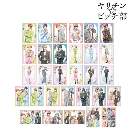 ヤリチン☆ビッチ部 おげれつたなか老師全新繪製西裝版隨機明信片2枚套裝（單品/全套BOX）【BOX/15包入】