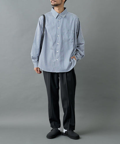 【AW/可搭配套裝】羊毛混紡錐形褲