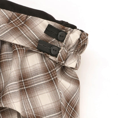 帶心形扣帶分層裙褲