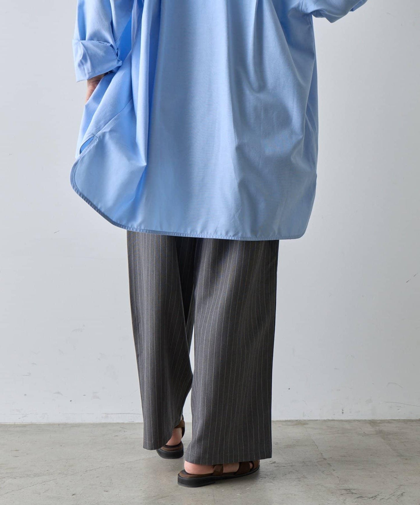 【AW】細條紋休閒褲