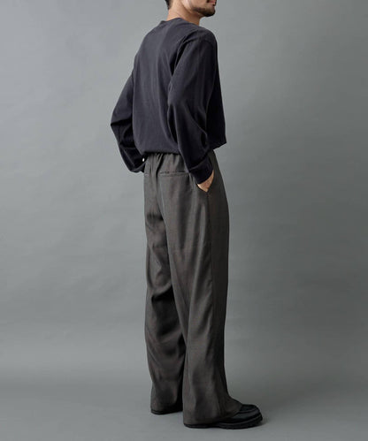 【AW】交叉褶皺寬鬆西裝褲