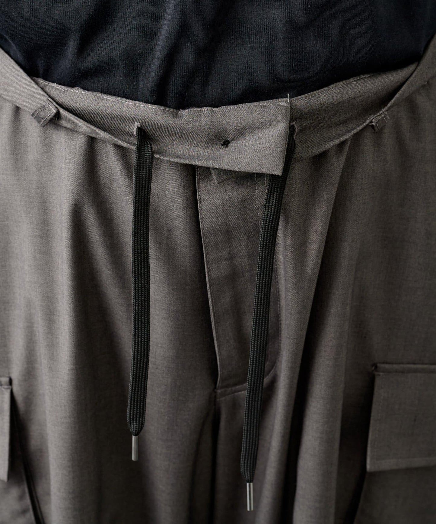 【AW/可搭配套裝】羊毛混紡工裝休閒褲