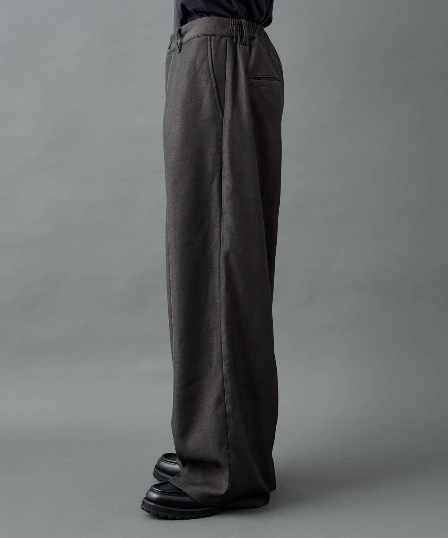 【AW】交叉褶皺寬鬆西裝褲