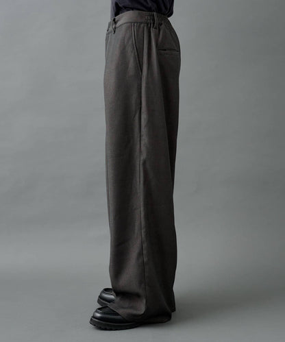 【AW】交叉褶皺寬鬆西裝褲