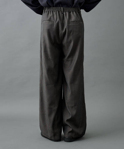 【AW】交叉褶皺寬鬆西裝褲