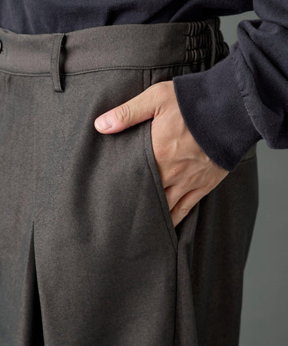 【AW】交叉褶皺寬鬆西裝褲