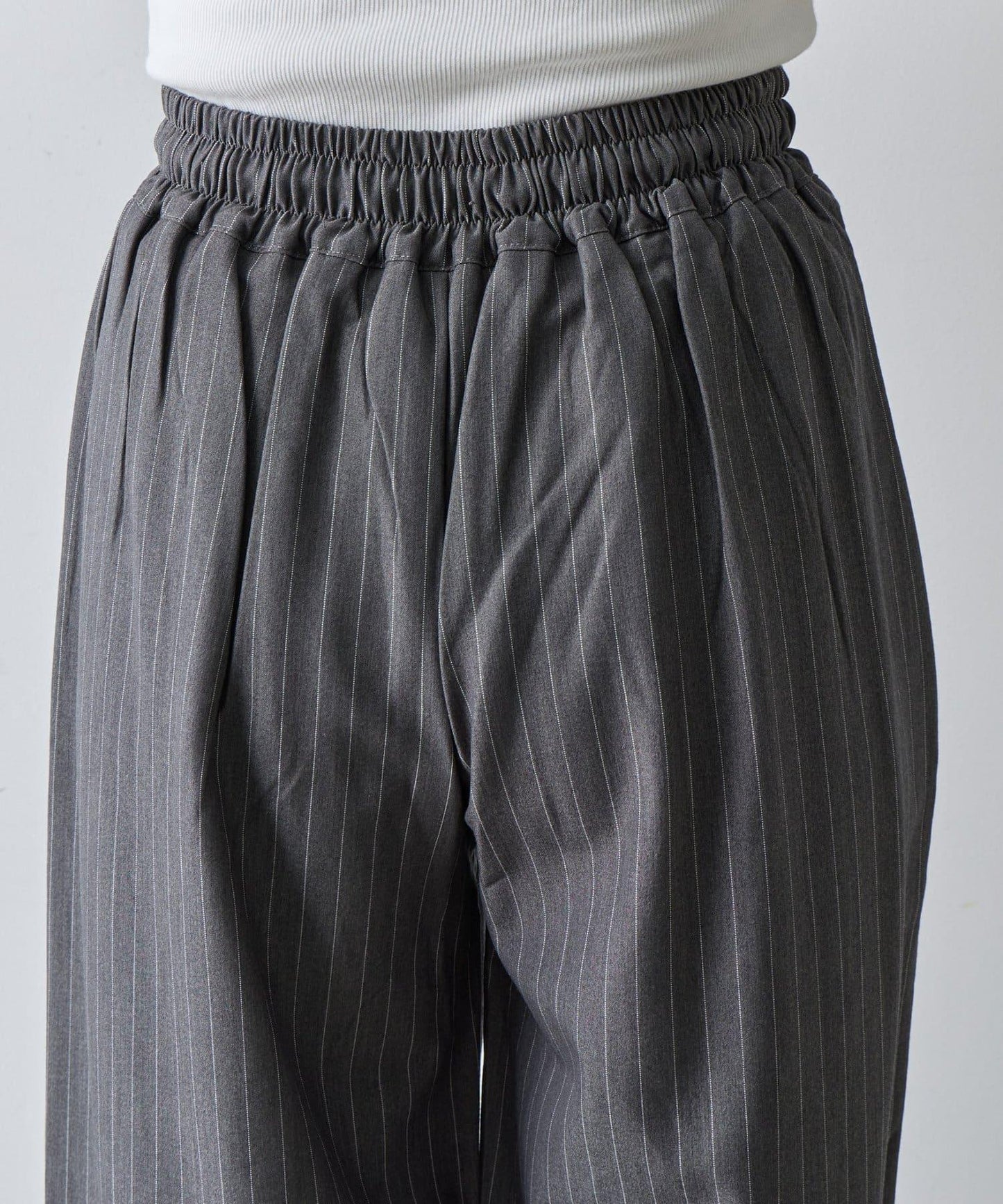 【AW】細條紋休閒褲