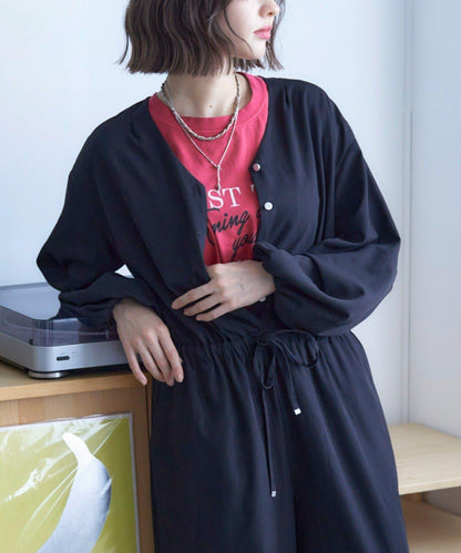 【nane】水洗工藝字母印花T恤