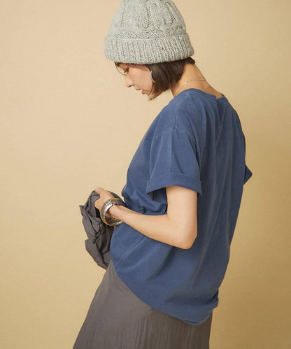 【nane】水洗工藝字母印花T恤