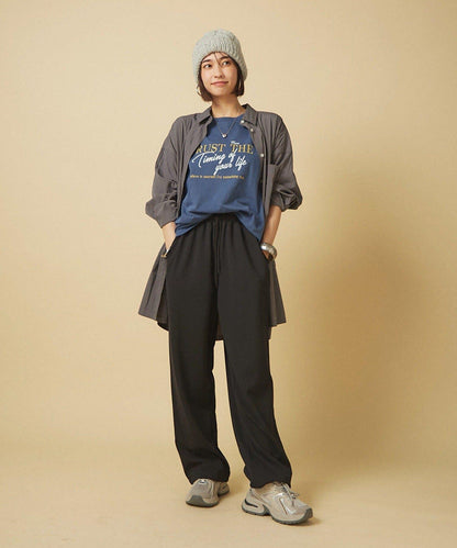 【nane】水洗工藝字母印花T恤