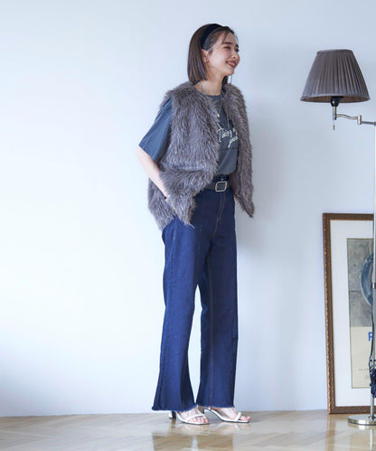 【nane】水洗工藝字母印花T恤