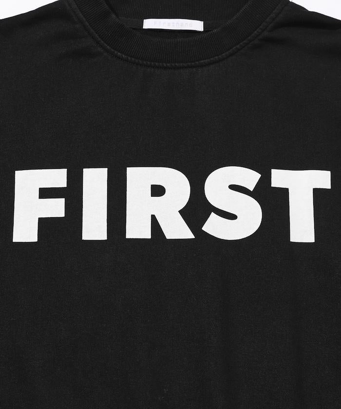 正面印花圓領衛衣 FIRST / 寬鬆版型