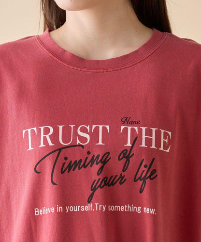 【nane】水洗工藝字母印花T恤